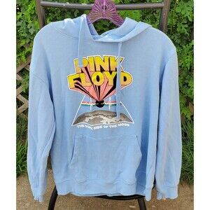 Pink Floyd The Dark Side of the Moon Blue Hoodie Womens Size Medium